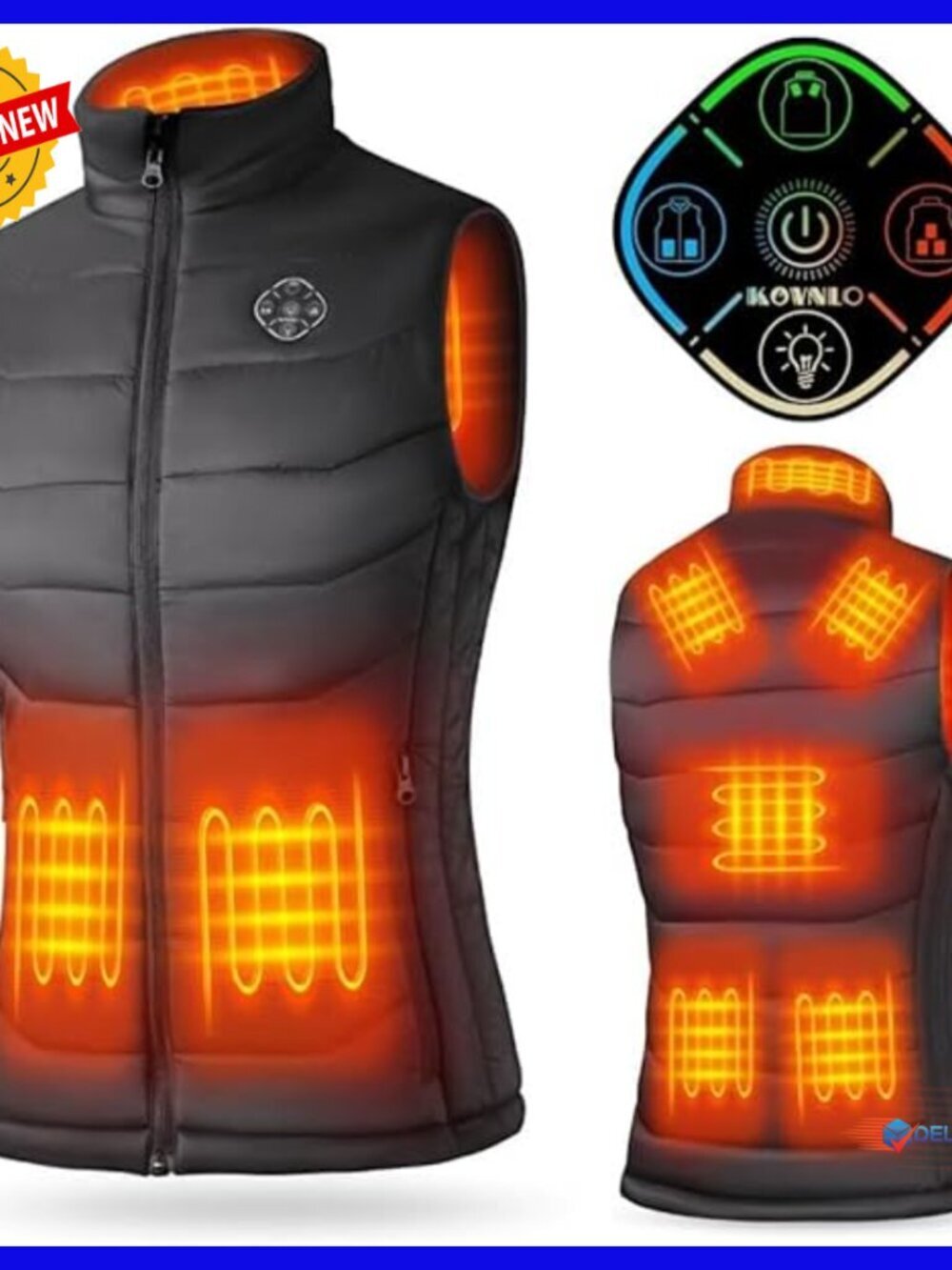 Heated Vest Women's Electric Warming Jacket Sleeveless Waterproof Winter Active